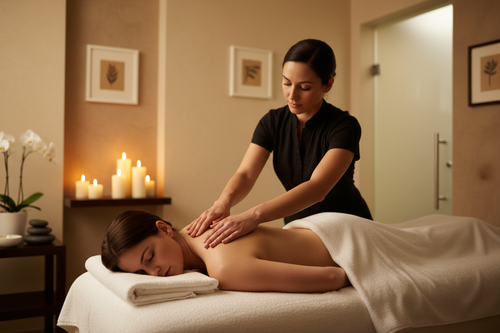 Back Neck & Shoulder Massage - Aromacense